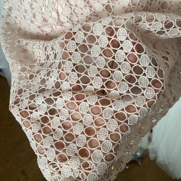 Karl Lagerfeld Pink Lace Midi Dress - Picture 5 of 16